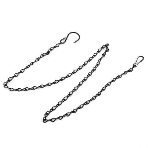 3 PCS Garden Planter Flower Pot Basket Replacement Iron Hanging Chain    Hooks Set 2
