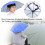 65cm Sunscreen Windproof Head Mounted Umbrella Top Folding Hat Umbrella(Royal Blue) 9
