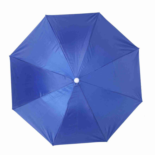 65cm Sunscreen Windproof Head Mounted Umbrella Top Folding Hat Umbrella(Royal Blue) 2