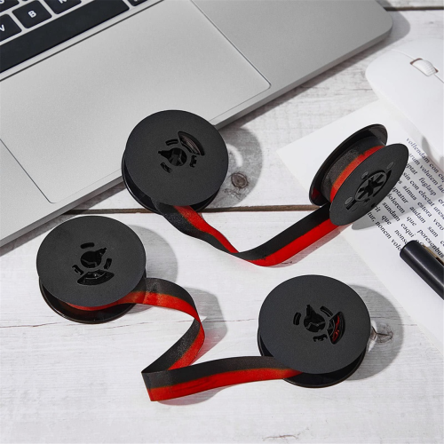 4Pcs Typewriter Ribbon Twin Spool Typewriter Ribbon Ink(Black&Red) 2
