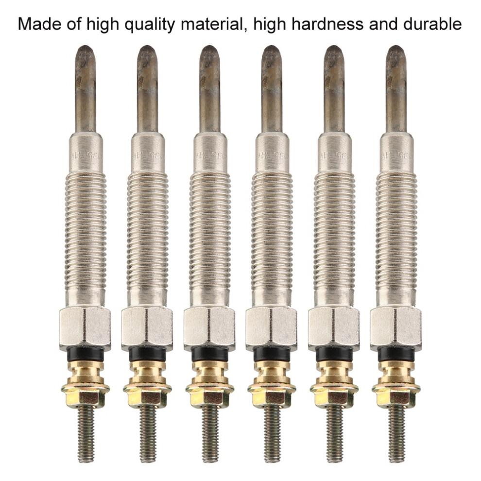6Pcs/Set Diesel Heater Glow Plugs For Nissan Patrol (Y60) 4.2 Diesel 8411324530135