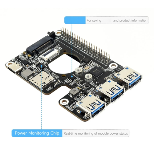 PCIe till M.2 4G/5G och USB 3.2 HAT kompatibel med SIMCom/Quectel 1
