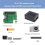 PCIe a M.2 HAT+ con case+ventilatore per 5 schede di espansione 5