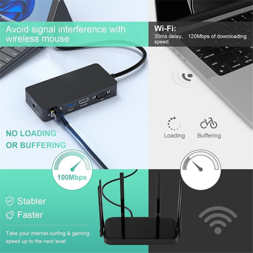 11-i-1 dockningsstation Dockning USB C Hub USB 4K 30Hz 1