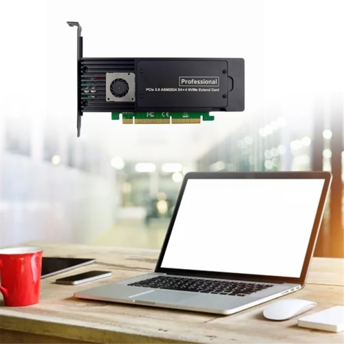 4-portars ASM2824 PCI-E X16-adapterkort 2