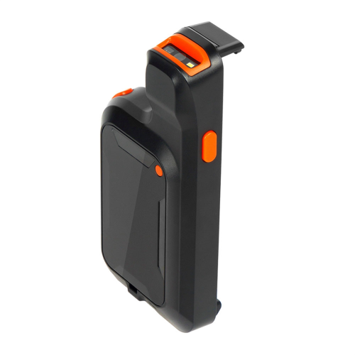 Leitor de código de barras Bluetooth 2D com clipe traseiro para celular.