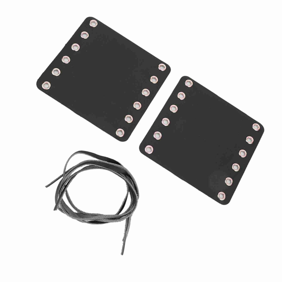 Motorcycle Leather Handlebar Hand Grip Covers Motorcycle Modification Accessories(Black) Black 8391324531106