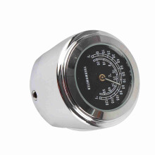 22-25mm Waterproof Motorcycle Handlebar Mount Temp Thermometer Accessories(black)
