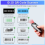 Leitor de código de barras Bluetooth 2.4G com leitor de imagens e códigos QR na tela. 7