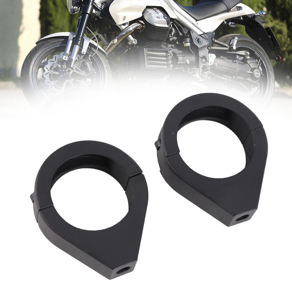 Aluminium Alloy Motorcycle Modified Turn Signal Mount Bracket 41Mm Fork Clamps Light/Black 4691324531392