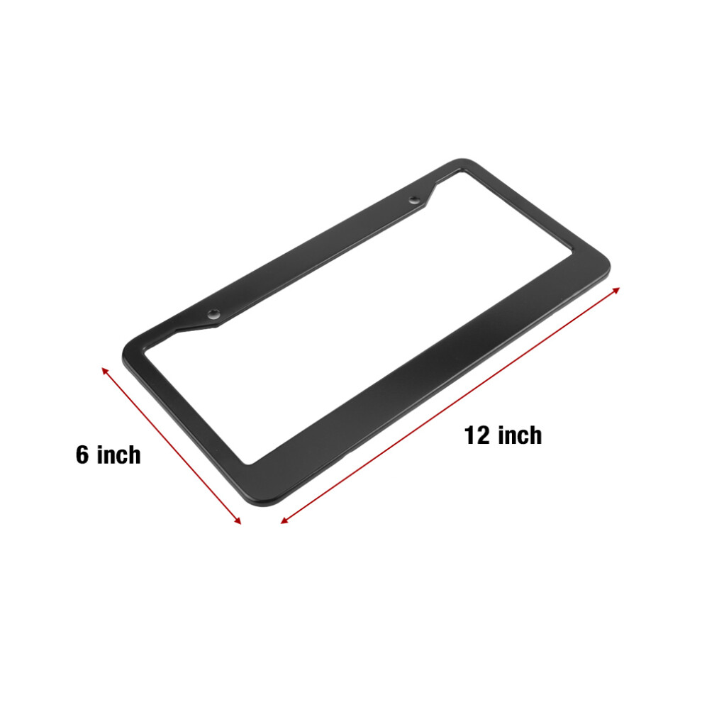 2Pcs Stainless Steel Car License Plate Frame Cover Holder Mount Bracket 8101324531521