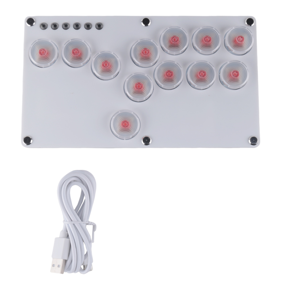 12Key Joystick Keyboard Arcade Stick Controller For /Ps C White 4853878287129