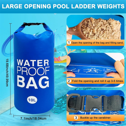 Poolstegsvikter, Poolstegevikter för ovanmarkspool, Marinblå 2