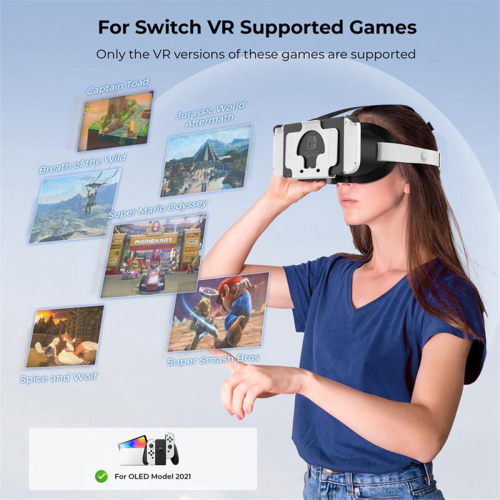 VR-headset 3D Virtual Reality-bril voor & OLED 2