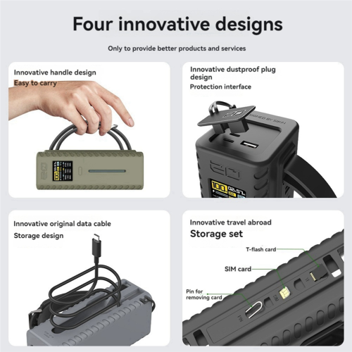Silikonhülle für CUKTECH Nr. 20 Powerbank-Organizer E 2