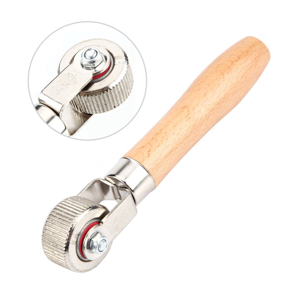 Car Wheel Wooden Handle Tire Patch Repair Stitcher Ball Bearing Roller Repair Tool Middle 9421324532953