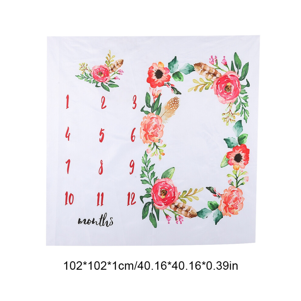 Newborn Photography Props Baby Milestone Blanket Growth Record Blanket Memorial Supplies