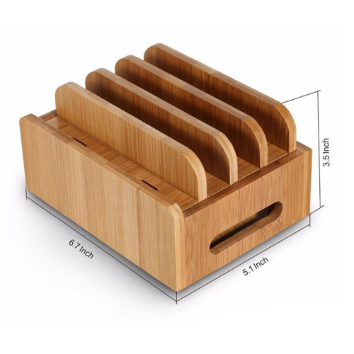 Mobile Phone Flat Bracket Multi-Device Charging Station Organizer 1