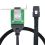 Mini-SAS-SFF-8087-Host-zu-SAS-HD-SFF-8088-Buchsen-Adapterkabel 1 m 4