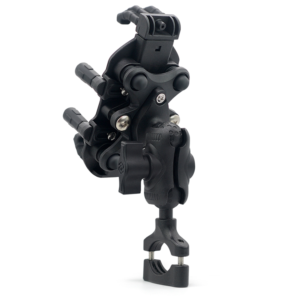 Motorcycle Phone Mount With Vibration Dampener, 1-Hand Operation 4853878298392