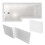 NES Home Nes Home 1700 x 850mm Left Hand L Shaped Shower Bath, Front Panel & End Panel 11