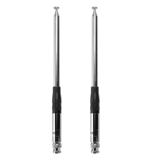 2 Pcs 27Mhz Antenna 9-Inch to 51-Inch Telescopic/Rod HT Antennas