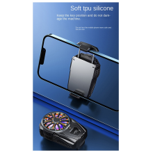 Phone Cooler Rechargeable Semiconductor Mobile Phone Radiator,Black