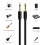 6,5 mm jack audio kábel PVC 6,35 jack samec-samec AUX kábel, 3 metre 6
