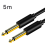 6,5 mm jack audio kábel PVC 6,35 jack samec-samec AUX kábel, 5 metrov 2