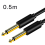 6,5 mm jack audio kábel PVC 6,35 jack samec-samec AUX kábel, 0,5 metra 2