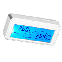 Car Digital 12V LCD Display Indoor Outdoor Sensitivity Thermometer Temperature Meter