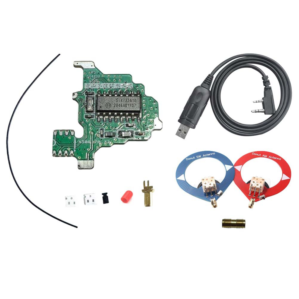 SI4732 Modification Module+2xDonut Antenna+Programming Cable