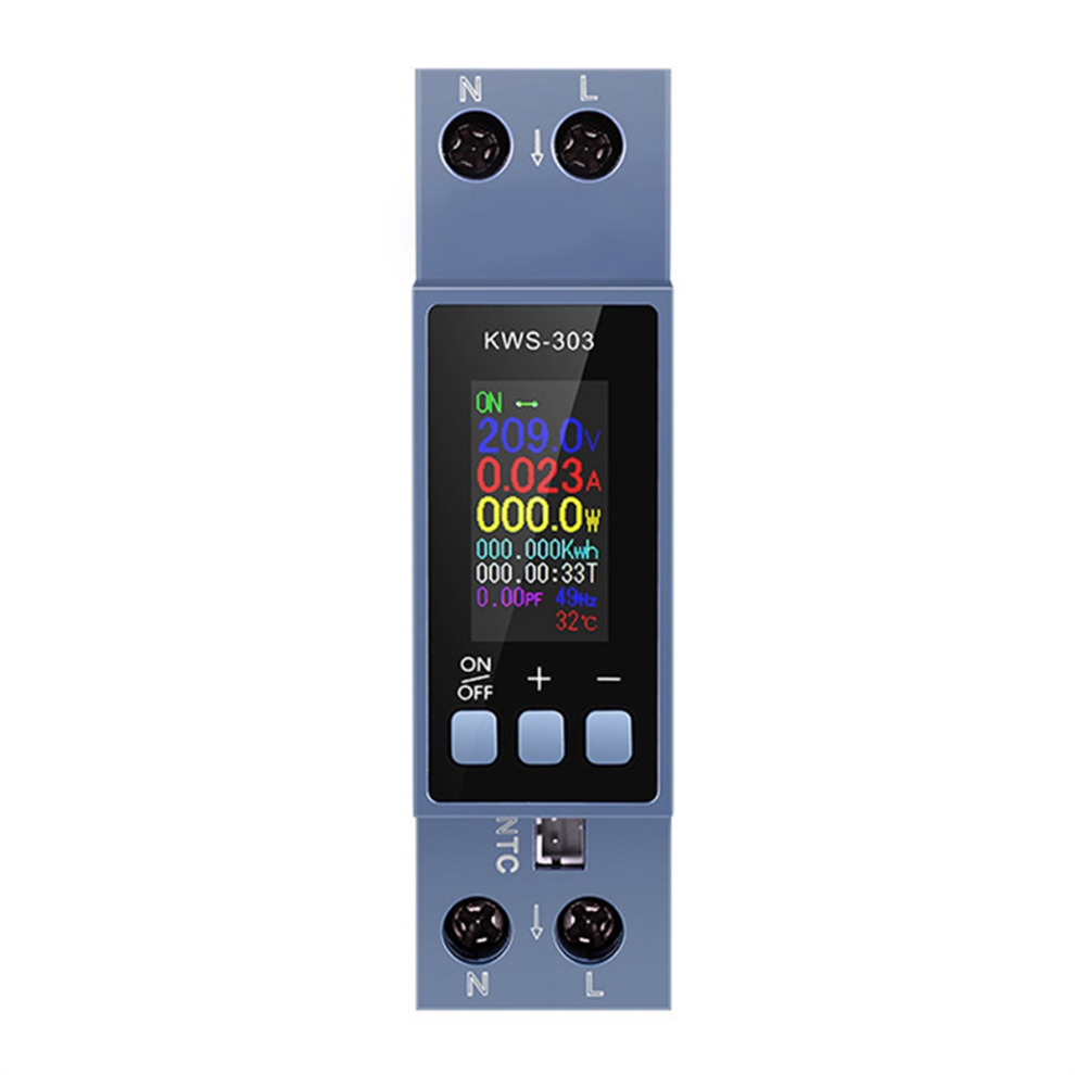 Ac Voltmeter Ammeter Wattmeter Din Rail Mount Energy Meter 4853878201576