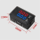 Voltímetro e amperímetro digital LED DC0-100V 10A, vermelho + azul 2