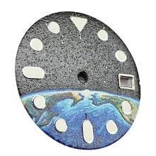 Green Luminous Earth Starry Pattern Watch 28.5mm