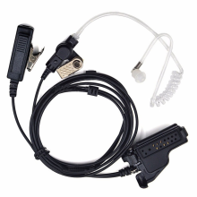 Air Tube Earpiece PPT Mic Headset Microphone for Radio