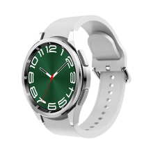 Watch 6 Watch 1.43 Inch Dual Buttons Men Women Silver