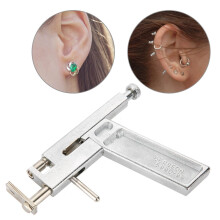 Stainless Steel Ear Piercing Gun Tool with Marker Pen Mirror