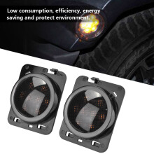 Paar LED JK TurnSignal 9,5  7,5  5 cm 0,1 W  8 Schwarz