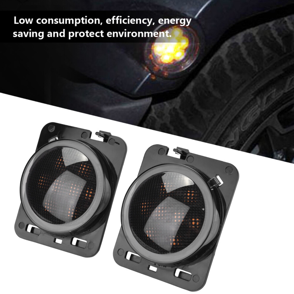 Pair Of Led Fender Turn Signal Side Marker Fit For Jeep Wrangler Jk 2007-2015 Light 8711324534530