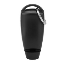 2-in-1 Trainingspfeife-Clicker, 7,5x3,5x2 cm, Schwarz