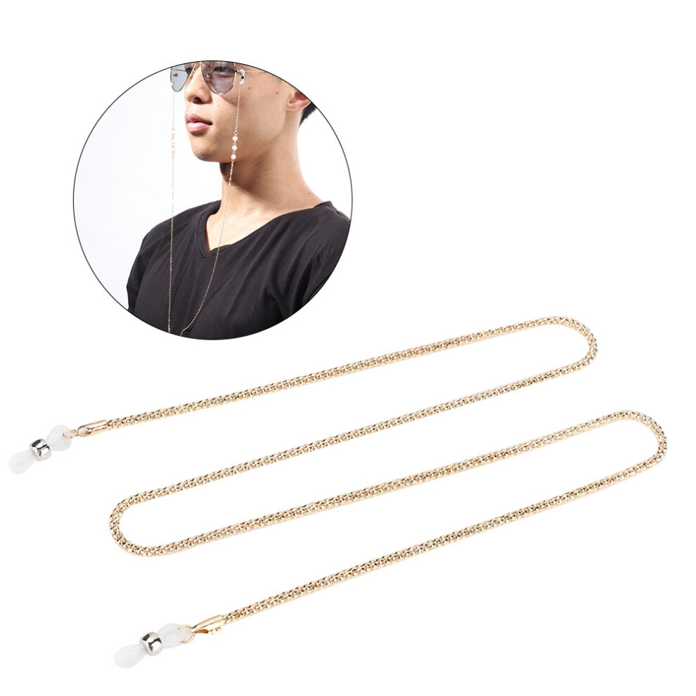 Gold Anti Slip Sunglasses Strap Alloy Eyeglass Glasses Chain Reading Glasses Strap