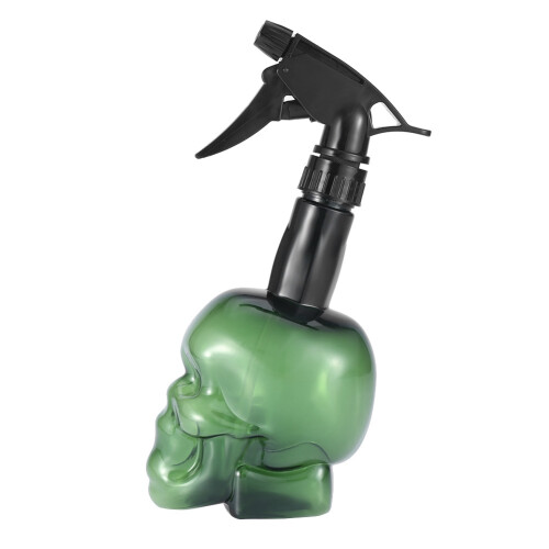 Skull Haarsprayflasche 500ml grünes ABS nachfüllbar