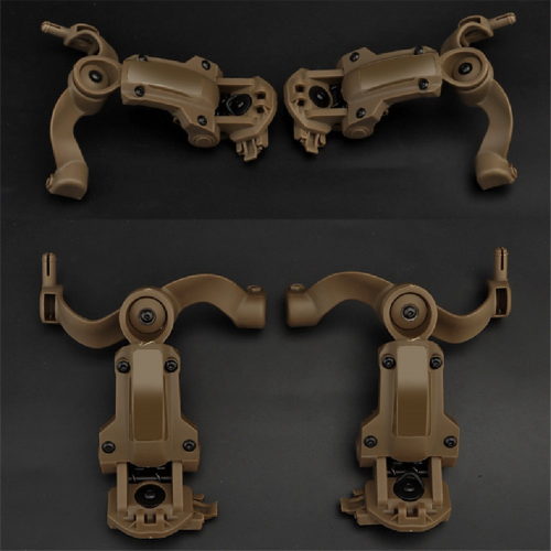 Tactical Headset Holder Helmet-Mounted Accessory Rail Adaptor Kit, A 2