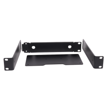 Telaio in metallo per montaggio su rack per sistema microfonico wireless nero