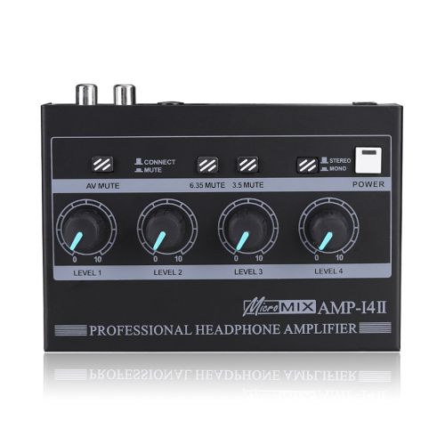 Amplificatore per cuffie professionale a 4 canali AMP‑I4Ⅱ con spina UE
