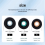 Cuffie antirumore in memory foam per cuffie Bluetooth -1000XM4 Grigio-M 7