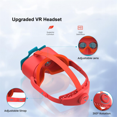 VR-headsetbril met verstelbare lensband 2