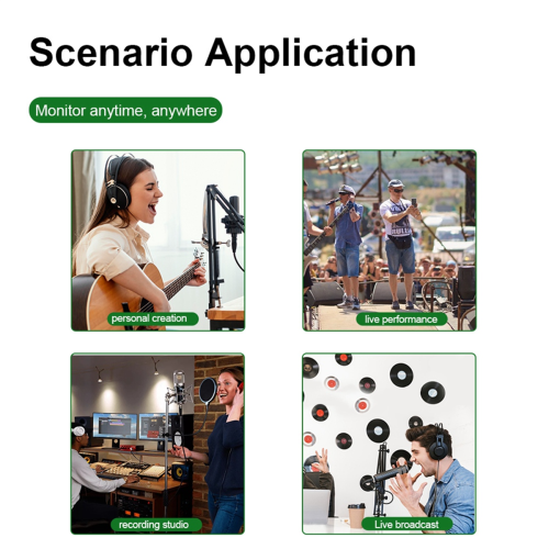 Headphone Amplifier with Power Adapter 10MHz Earphone Amp Green 1