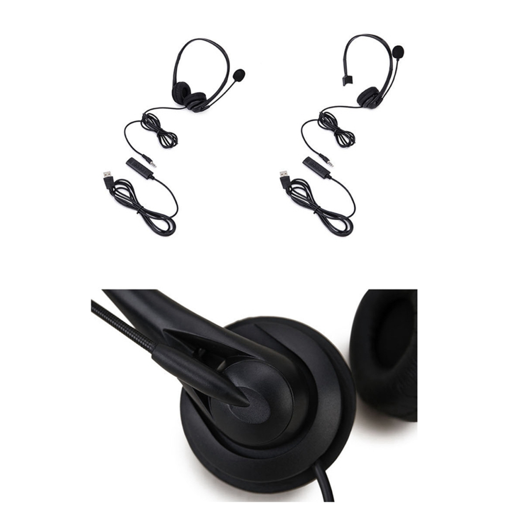 USB Headset with Volume Control, for Online Conference Online Classes-image-OPC-PHWRS7V-NEW